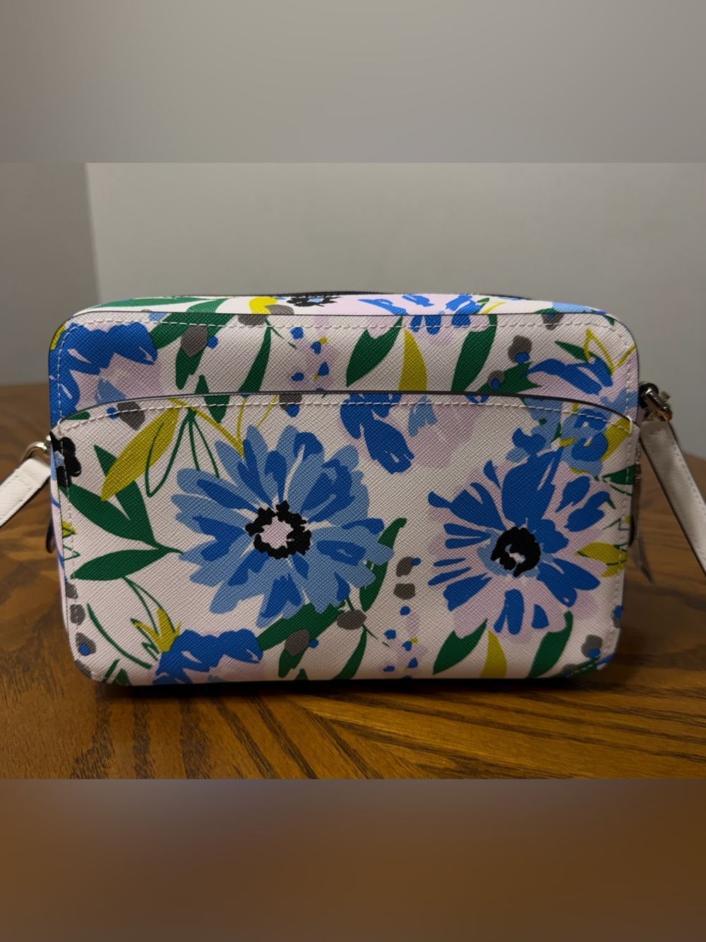 Kate Spade Blue Floral Camera Crossbody Bag - Picture 2 of 7